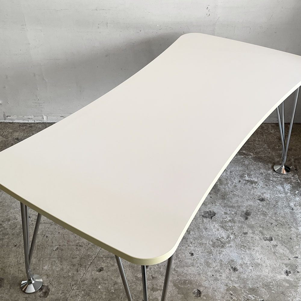 カルテル Kartell マックステーブル MAX TABLE ホワイト ミーティングテーブル 固定脚 フェルーチョ・ラヴィアーニ 定価￥242,700- ■
