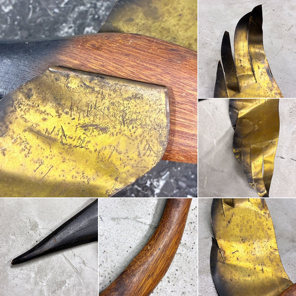 ビンテージ vintage 木製 フライングバード ウォールデコレーションオブジェ ウォールデコ 壁飾り スカルプチャー W57cm ミッドセンチュリー 1960-70’s ◎