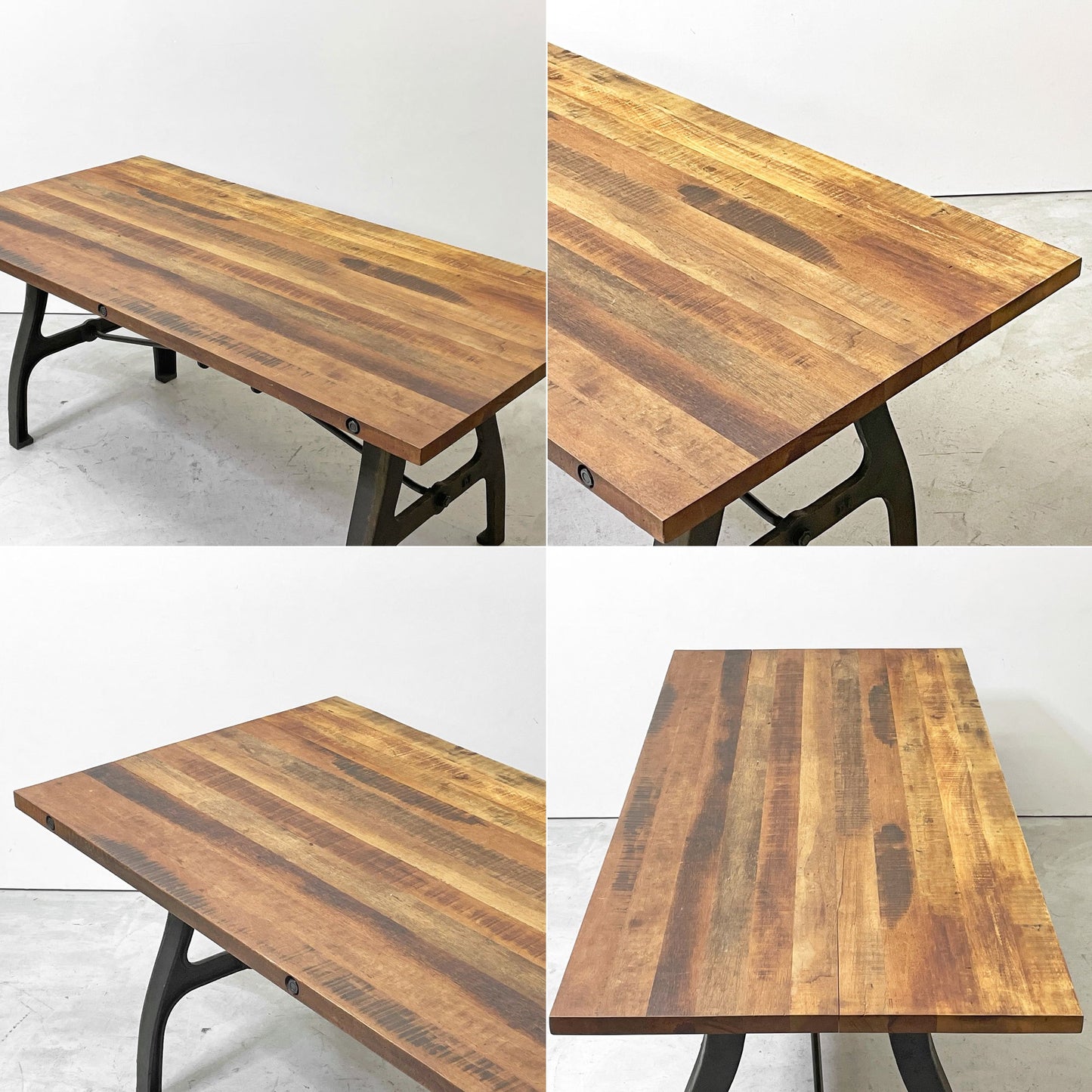 クラッシュゲート CRASH GATE クランキー2 CRANKY II ダイニングテーブル W180cm 古材x鉄脚 D8/DISTRICT EIGHT インダストリアル ●