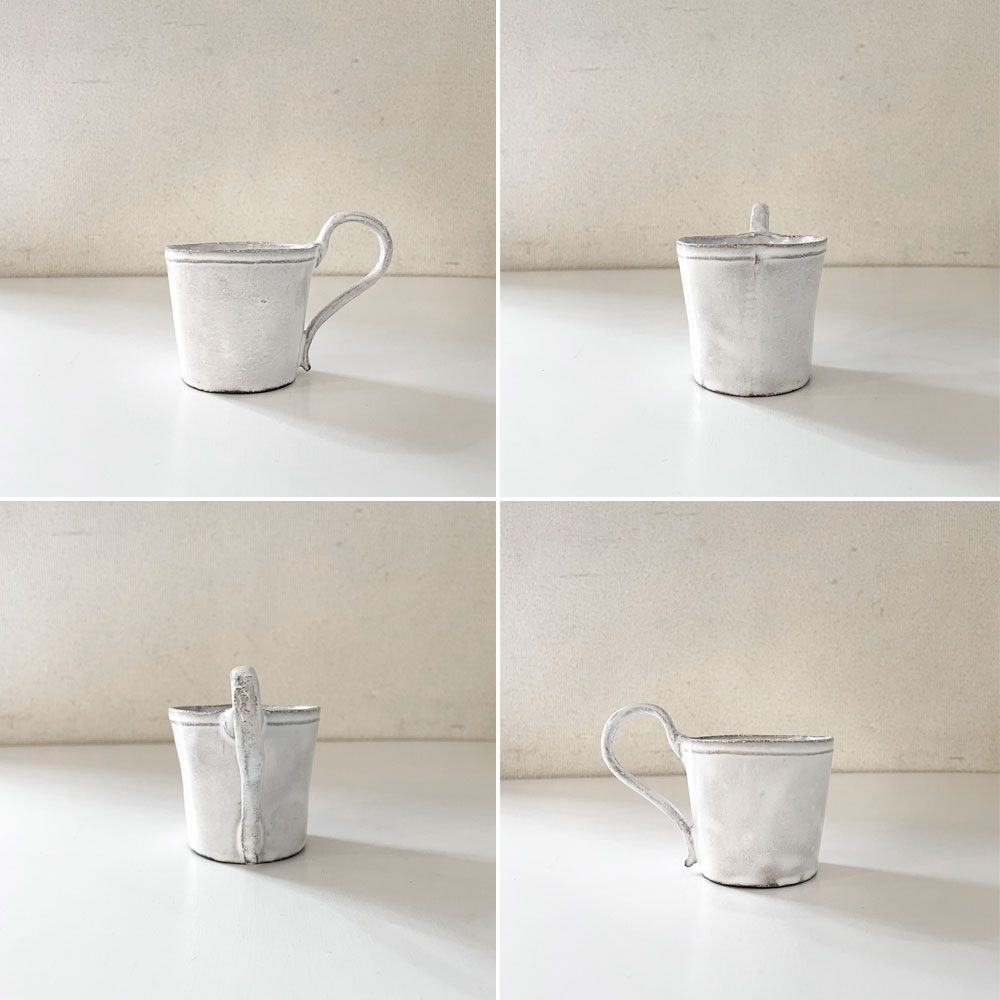 アスティエ・ド・ヴィラット ASTIER de VILLATTE シンプル SIMPLE ティーカップ H8.5cm フランス 定価￥22,770- ◎