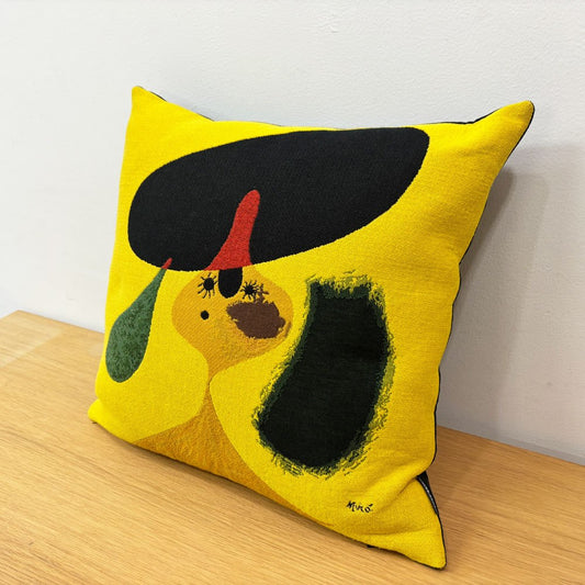 ジュール・パンス JULES PANSU クッション Joan Miro ジョアン・ミロ ポートレ ドゥ ジュヌフィユ 45cm ●