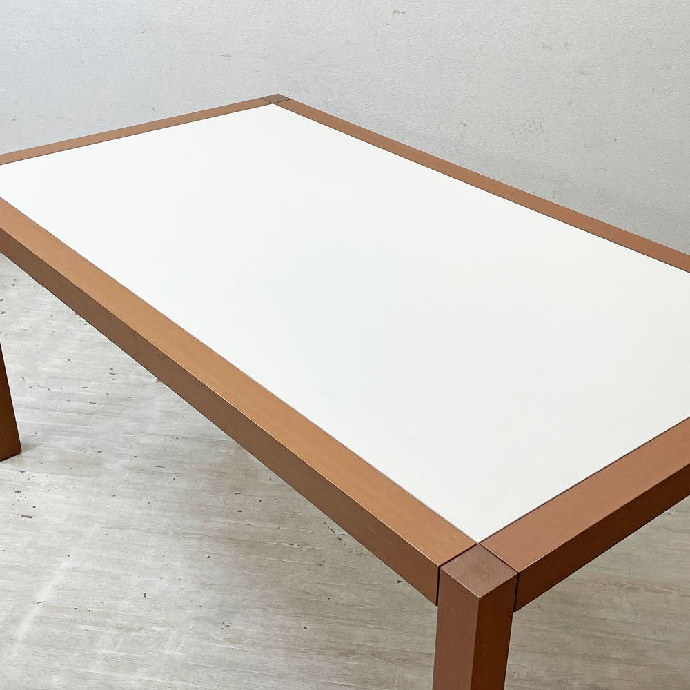 アルフレックス arflex アローラ ALLORA ダイニングテーブル W160cm ホワイト モダン シンプル ミニマル イタリア 希少廃番 ●