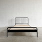 ジャーナルスタンダードファニチャー j.s.F サンク SENS BED ベッドフレーム シングルサイズ W107cm オーク材 スチール脚 インダストリアル 廃番 〓