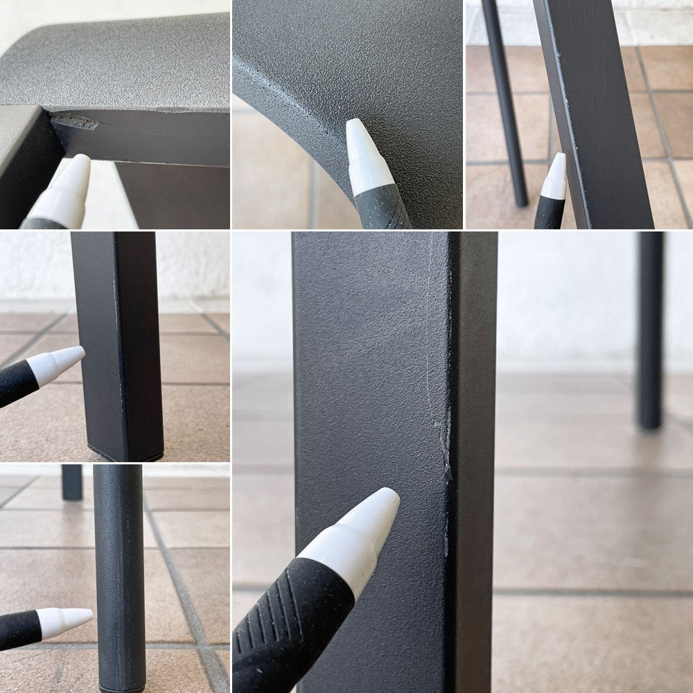 ヴィトラ vitra. ゼロスリー .03 ダイニングチェア スタッキングチェア マールテン・ヴァン・セーヴェレン Maarten Van Severen ブラック A ◇
