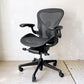 ハーマンミラー Herman Miller アーロンチェア リマスタード フル装備 Aサイズ デスクチェア オフィスチェア オニキスウルトラマット アルミダイキャスタベース ポスチャーフィット 2022年製 ★