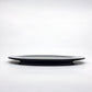 杉田明彦 リム皿 小 木製プレート Φ22cm 欅 漆器 黒 現代作家 A ●