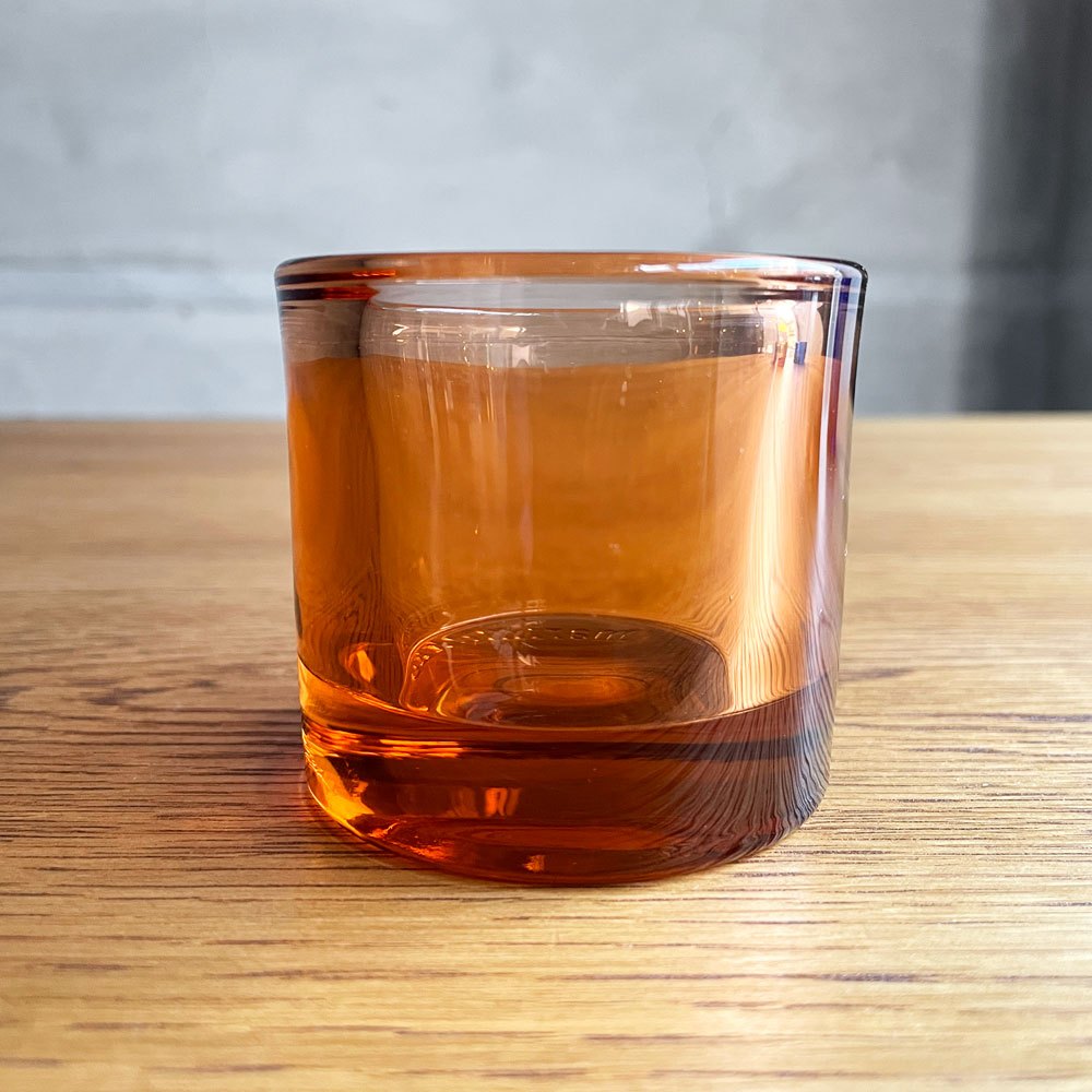 イッタラ iittala マリメッコ marimekko キビ kivi キャンドルホルダー セビリアオレンジ 60mm ヘイッキ・オルヴォラ フィンランド  廃番カラー ♪