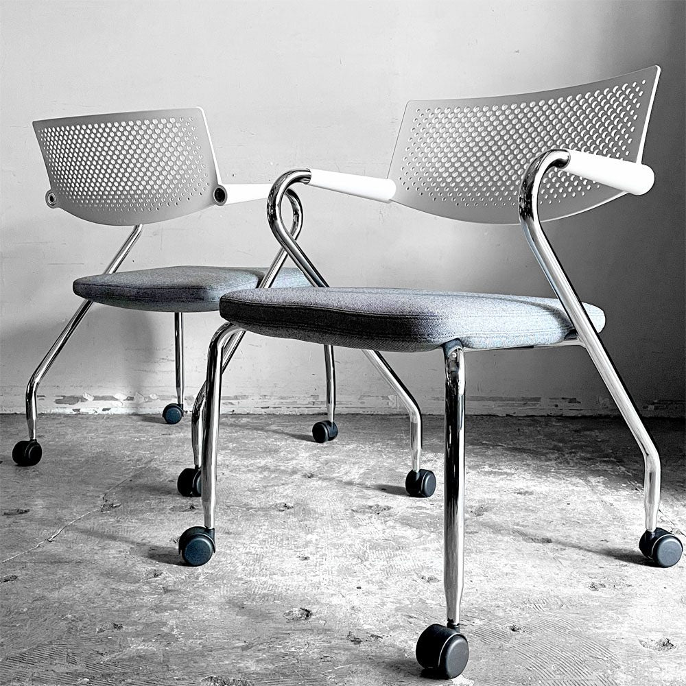 ヴィトラ vitra ビザロール Visaroll デスクチェア ミーティングチェア キャスターベース スタッキング アントニオ・チッテリオ B ■