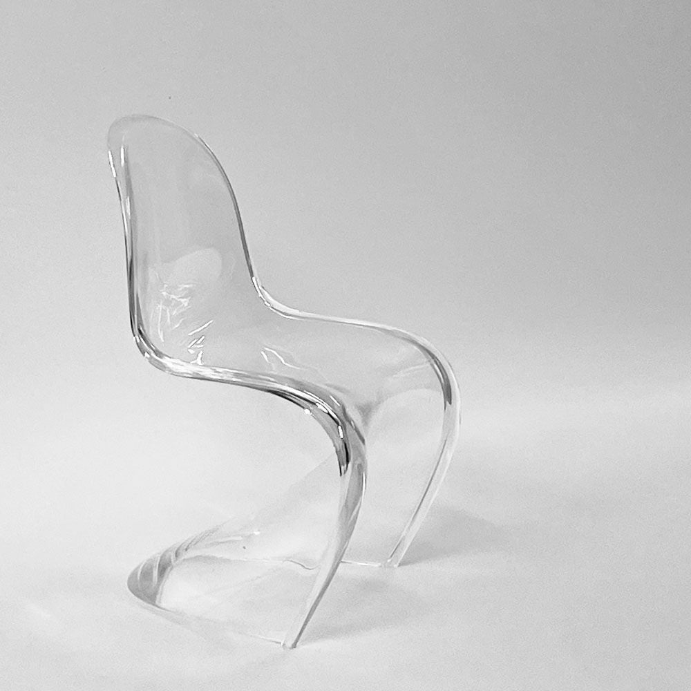 ヴィトラ デザインミュージアム Vitra Design Museum ミニチュアコレクション パントンチェア 1/6スケール 限定カラー クリア 廃盤 箱付き ◇