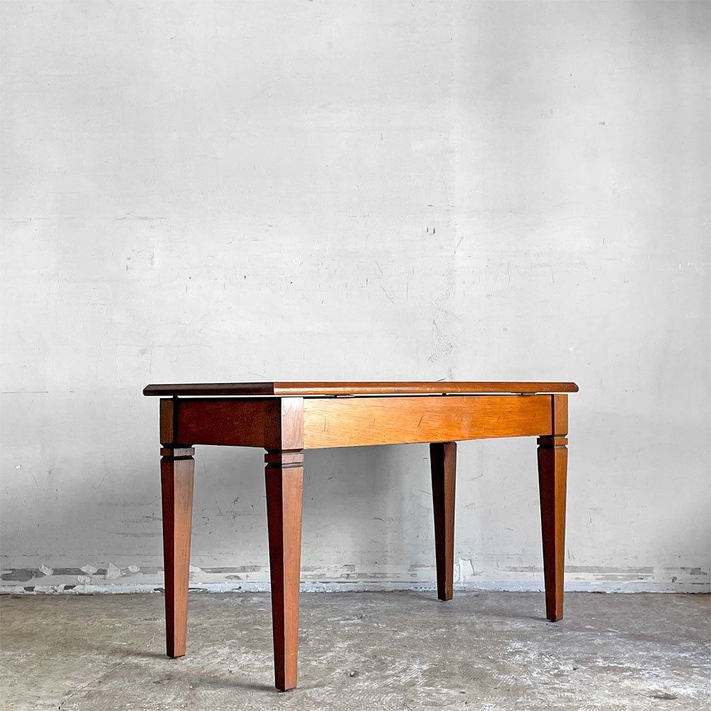 ビンテージ vintage 木製テーブルベンチ 天板収納付き W76.5cm ■