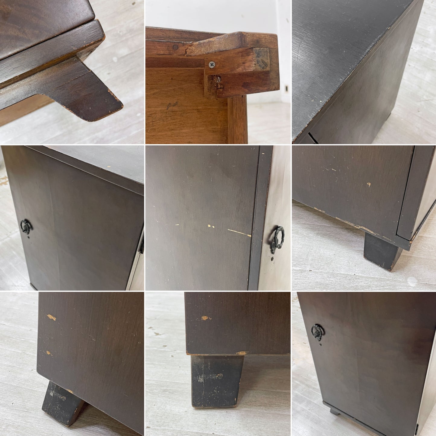 ビンテージ Vintage 木製 レコードキャビネット ラック 木味 小型収納 昭和レトロ ●