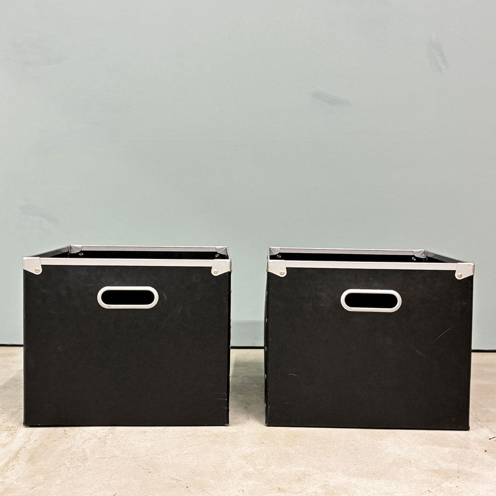 ユーエスエムハラー USMハラー USM Haller モジュラーファニチャー 純正 パスコボックス ブラック W34×W34 2個セット ◎