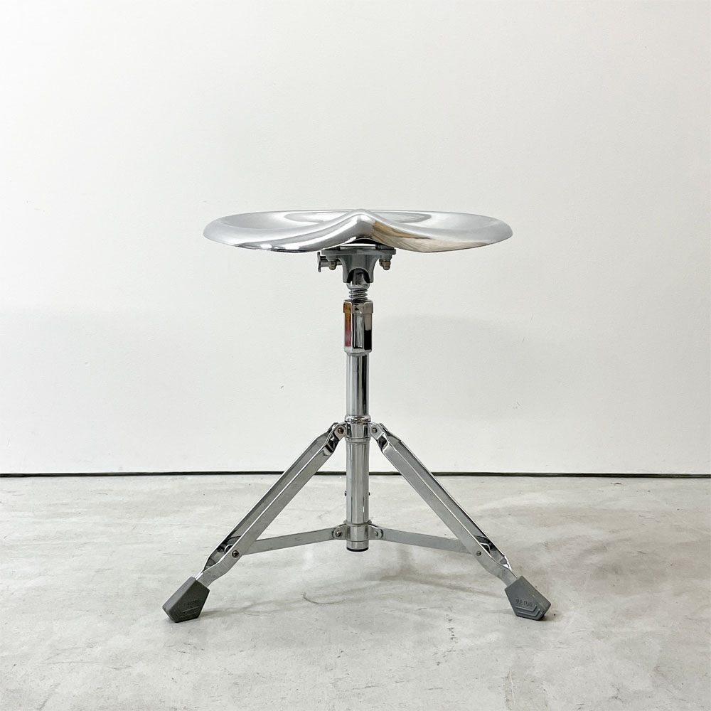 ダルトン DULTON X2 ビートスツール BEAT STOOL 回転式 無段階高さ調節 スチール クローム 折り畳み 廃番 D ●