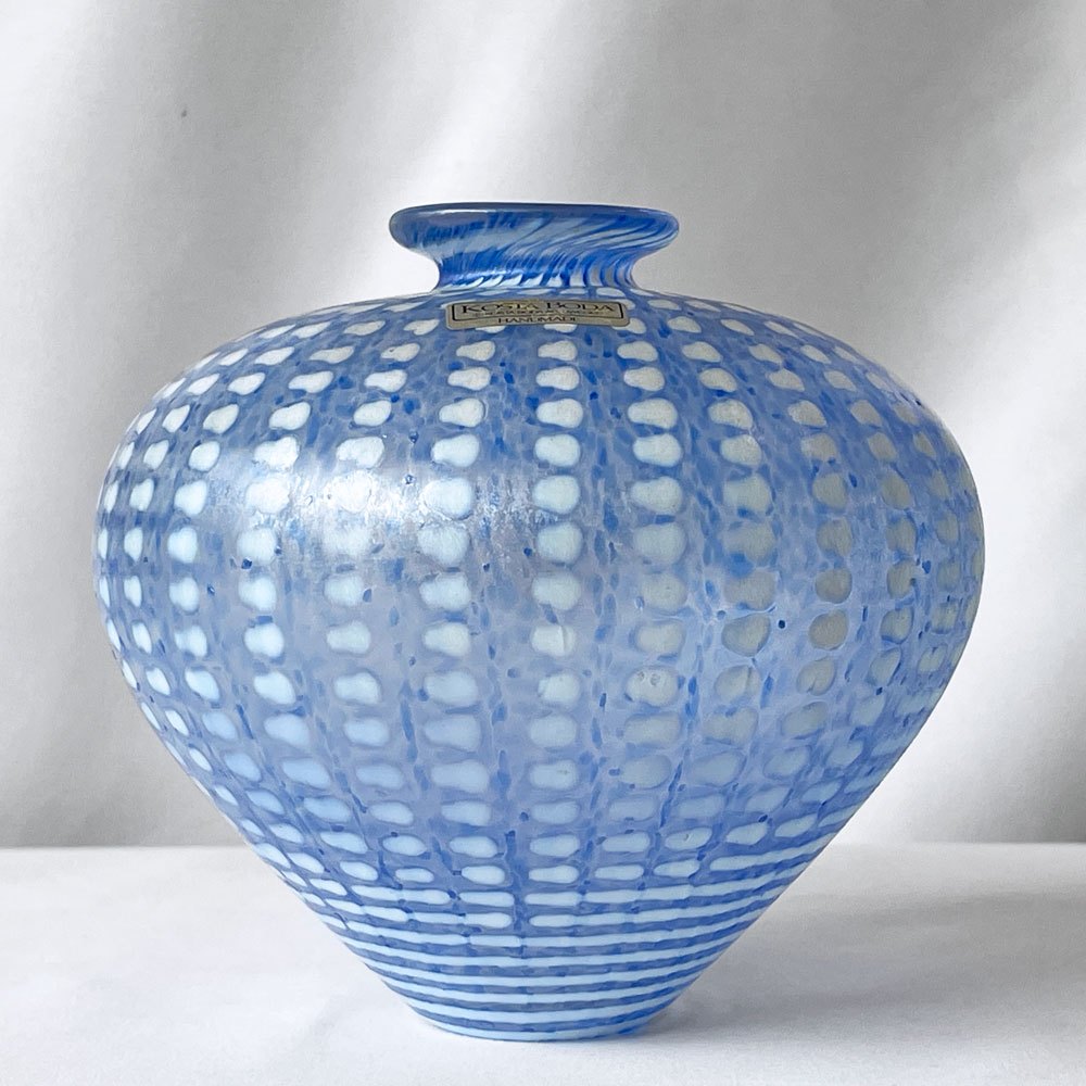 コスタボダ KOSTA BODA ミノス Minos 青い花瓶 48436 H11cm ガラス フラワーベース Bertil Vallien 花器 北欧 スウェーデン ◇
