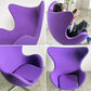 フリッツハンセン Fritz Hansen エッグチェア Egg chair ラウンジチェア ファブリック Kvadrat生地 パープル系 アルネ・ヤコブセン 参考定価￥1,185,800～ 〓
