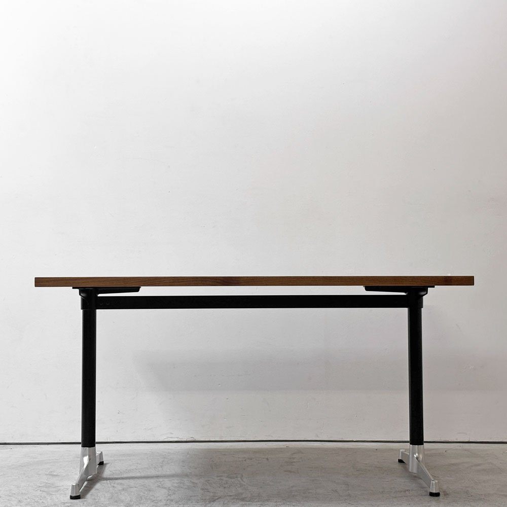 グリニッチ greeniche カフェテーブル Cafe Table ダイニングテーブル ウォールナット無垢材 × スチールレッグ インダストリアル 定価￥120,000- ●