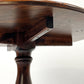 クラシカルデザイン Classical Design ダイニングテーブル ラウンド Φ90cm 木製 ダークブラウン 一本脚 レトロ家具 ●