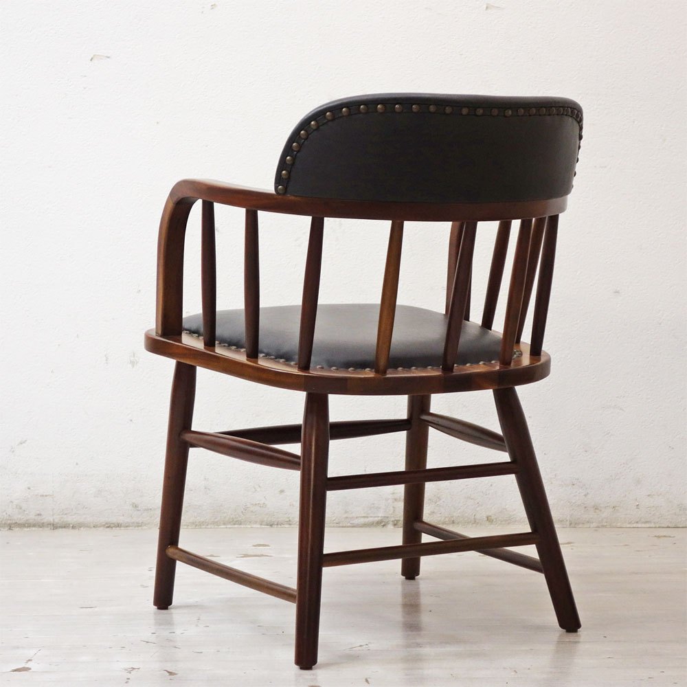 アクメファニチャー ACME Furniture オークス アーム チェア OAKS ARM CHAIR ダークブラウン PUレザー ●