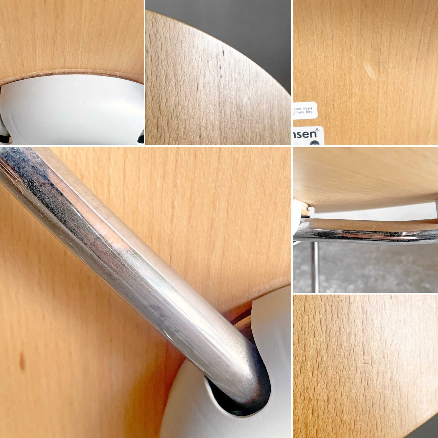 フリッツハンセン Fritz Hansen 3101 アリンコチェア アントチェア 4本脚 ナチュラルビーチ ラッカー仕上げ アルネ・ヤコブセン A ■