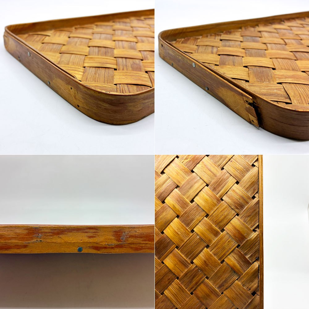 北欧ビンテージ Scandinavian Vintage スポーンコリ パイン材 トレイ トレー 北欧雑貨 ●