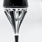 保谷クリスタル HOYA CRYSTAL ブラックベルベット BLACK VELVET シャンパングラス コーンカットステム型 カラーガラス 美品 ●