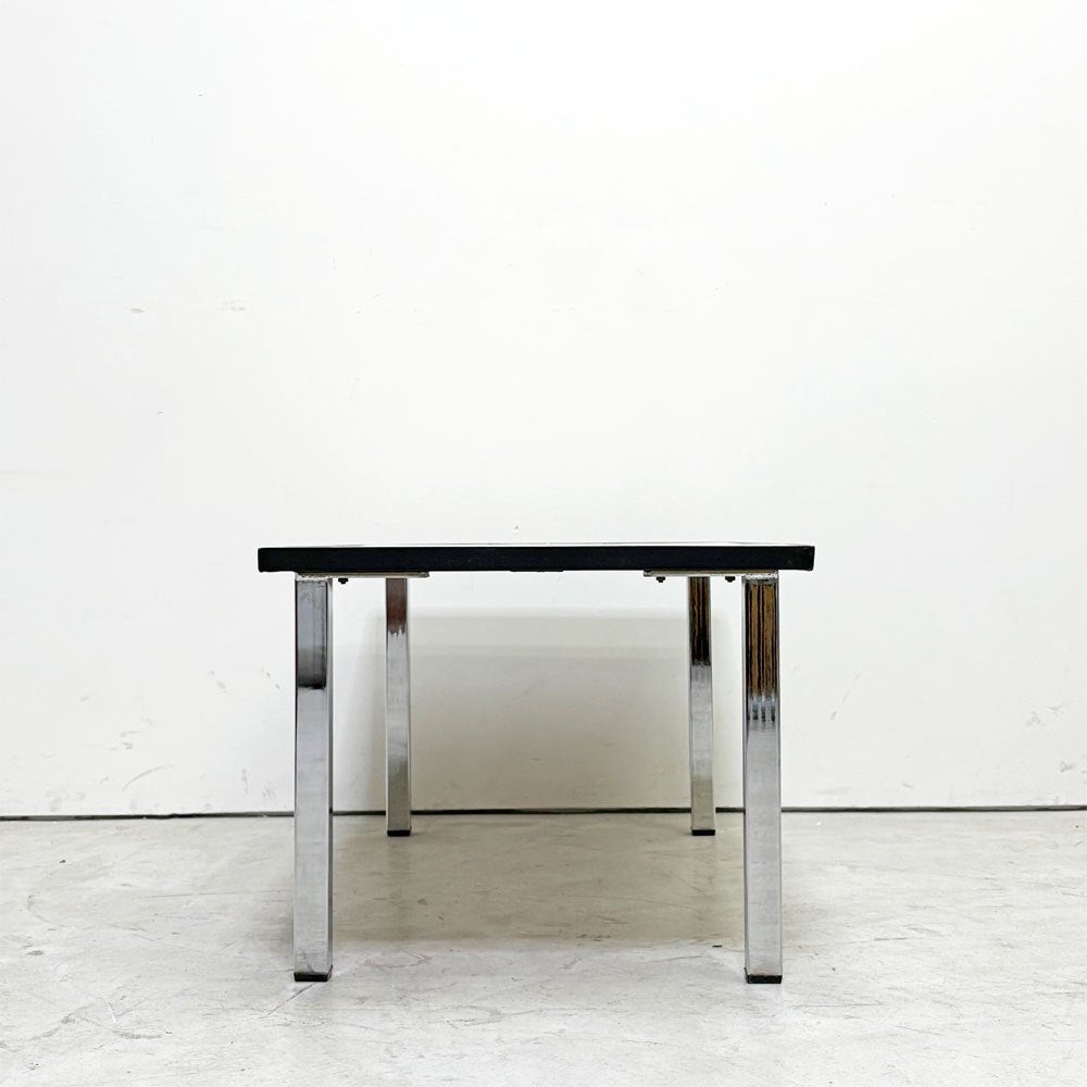 ベルギー ビンテージ Belgium Vintage セラミック タイルトップ コーヒーテーブル Tile Top Coffee Table 60's-70's リビングテーブル センターテーブル ミッドセンチュリー ●