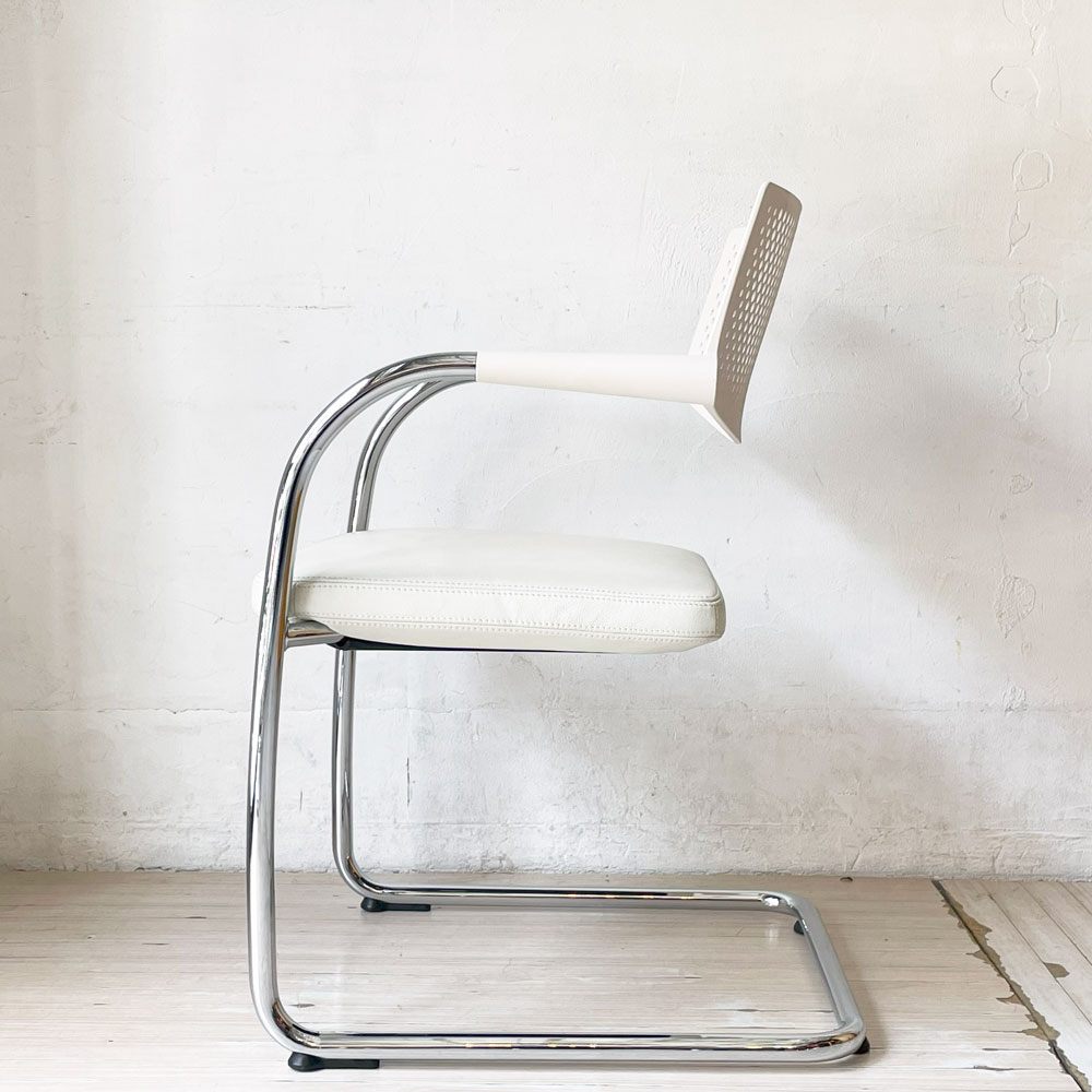 ヴィトラ vitra ビザビ2 Visavis2 アームチェア デスクチェア カンティレバー スタッキング不可仕様 アントニオ・チッテリオ B ★