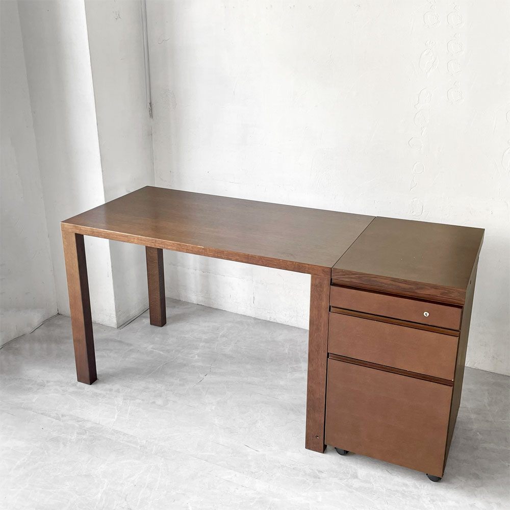 カリモク karimoku ボナシェルタ Buona scelta デスク+ デスクワゴンオーク材 W110cm 学習机 2点セット 参考価格￥178.750- ★