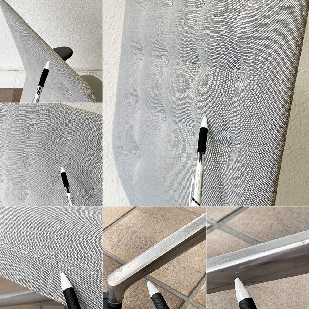 ヴィトラ vitra IDトリム ID Trim オフィスチェア デスクチェア ファブリックシート ライトグレー系 ハイバック 2Dアームレスト アントニオ・チッテリオ 参考定価￥209,000- ◇