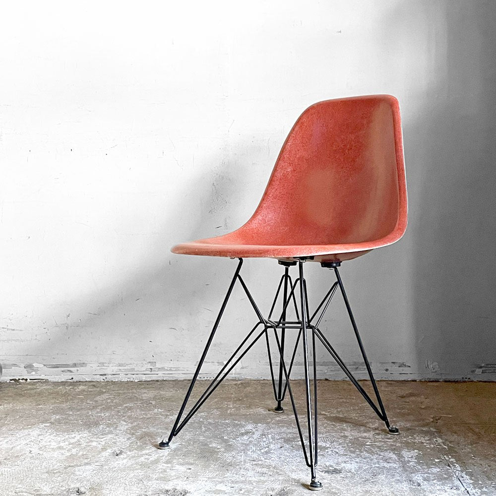 ハーマンミラー Herman Miller サイドシェルチェア セカンド 2nd FRP エッフェルベース テラコッタ ビンテージ イームズ ミッドセンチュリー ■
