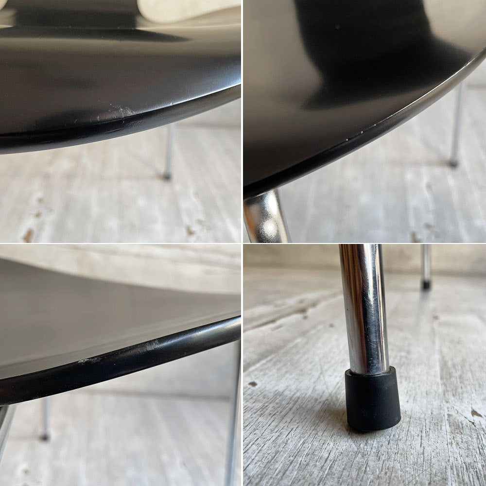 フリッツハンセン Fritz Hansen セブンチェア ブラック ラッカー再塗装 アルネ・ヤコブセン デンマーク 北欧家具 ♪