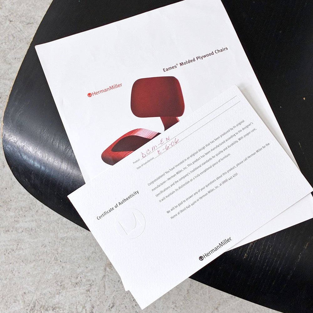 ハーマンミラー Herman Miller DCM  ダイニングチェア プライウッドチェア エボニー ブラックカラー メタルレッグ C&R イームズ ●