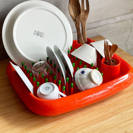 マジス MAGIS ディッシュドクター DISH DOCTOR オレンジ 水切りラック カトラリーホルダー マークニューソン Marc Newson ♪