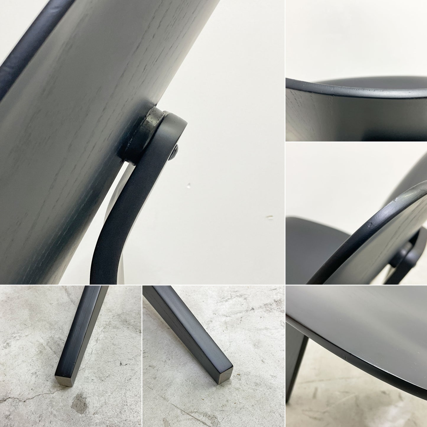 ハーマンミラー Herman Miller イームズ プライウッドチェア LCW エボニー ウッドレッグ C&R イームズ ミッドセンチュリー ●