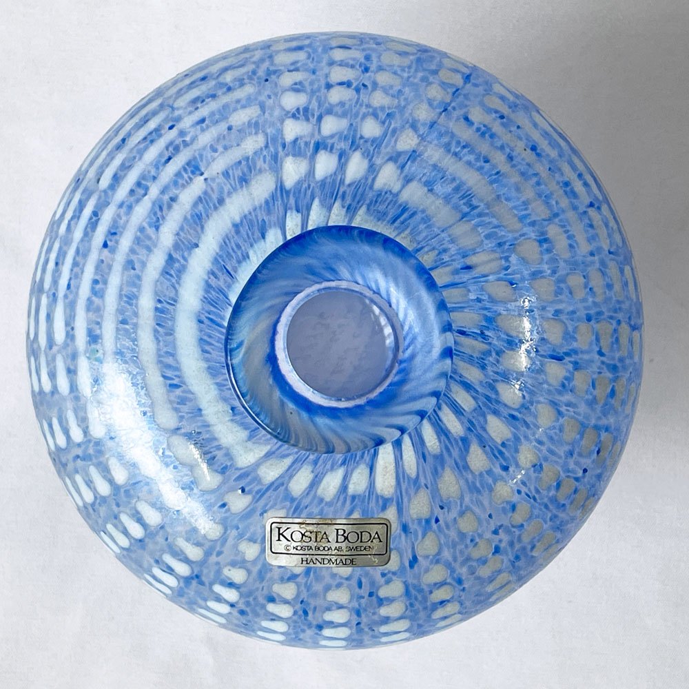 コスタボダ KOSTA BODA ミノス Minos 青い花瓶 48436 H11cm ガラス フラワーベース Bertil Vallien 花器 北欧 スウェーデン ◇