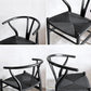 カールハンセン＆サン Carl Hansen & Son CH24 Yチェア ブラックラッカー×ブラックペーパーコード ビーチ材 ハンス・J・ウェグナー デンマーク 北欧家具 B ■