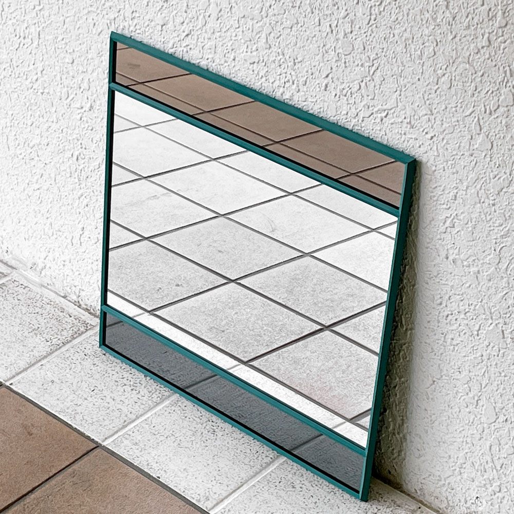 マジス MAGIS ヴィトレイル VITRAIL ウォールミラー 50×50cm グリーン 壁掛け ミラー インガ･センペ イタリアモダン 未使用品 定価￥89,100- ◇