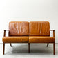 アクメファニチャー ACME Furniture デルマー ソファ 2シーター DELMAR SOFA 2-Seater 2Pソファ レザー張り ブラウン アッシュ材 廃番 ●