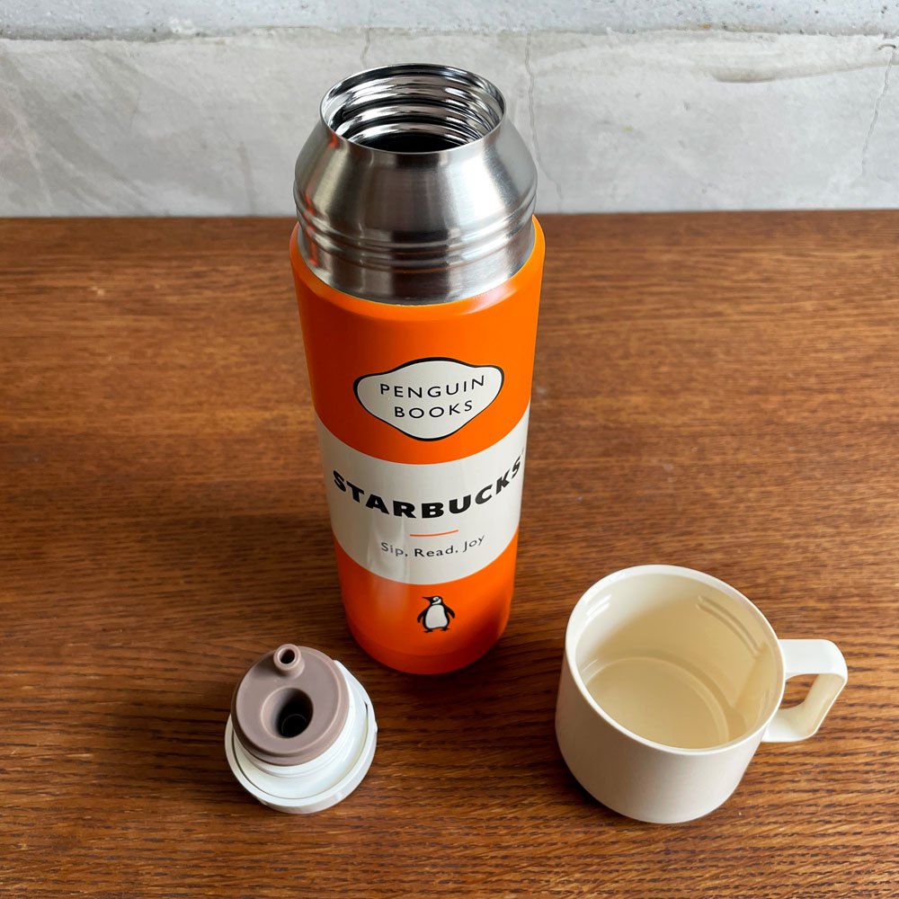 スターバックス Starbucks × ペンギンブックス Penguin Books FEJ魔法瓶 タンブラー 水筒 500ml 韓国限定 サーモス製 ♪