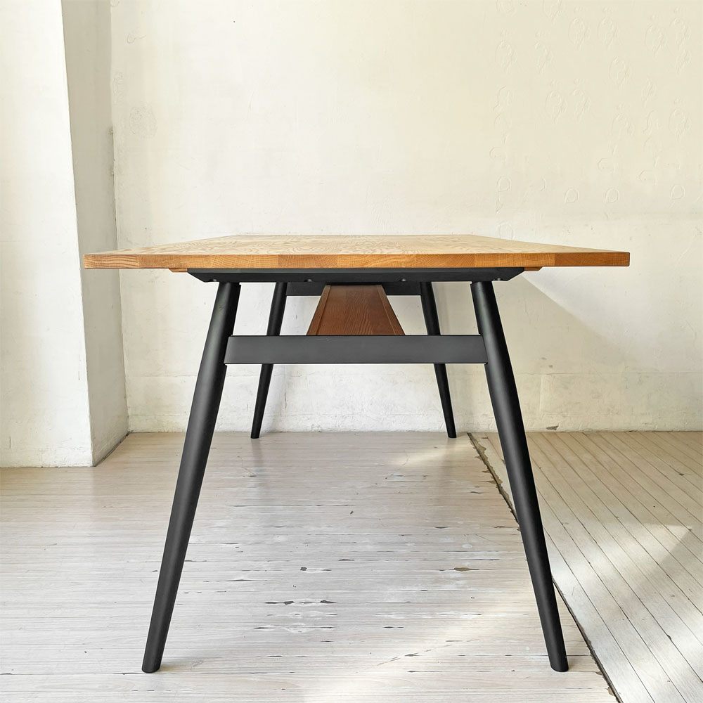 モモナチュラル MOMO Natural ダイニングテーブル RUSTIC TOP + ISO WOOD OAK LEG オーク材 W160cm 参考定価￥84,000～ ★