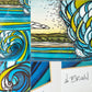 Heather Brown Art.com ヘザー・ブラウン Heather Brown アウターリーフ Outer Reef アートプリント 額装品 ハワイアンアート ◇