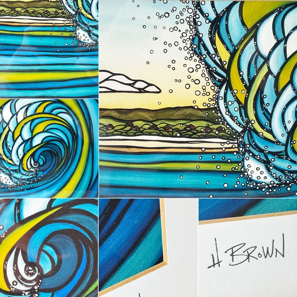 Heather Brown Art.com ヘザー・ブラウン Heather Brown アウターリーフ Outer Reef アートプリント 額装品 ハワイアンアート ◇