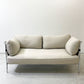 ヘイ HAY キャンソファ CAN SOFA 2シーター ソファ ロナン＆エルワン・ブルレック Ronan & Erwan Bouroullec ベージュ ファブリック クロームフレーム 北欧モダン ●
