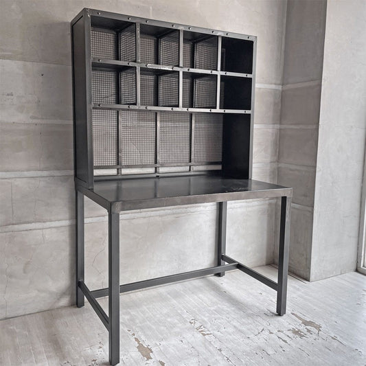 クラッシュゲート CRASH GATE ノットアンティークス Knot antiques ポスト POST スチールデスク 棚付デスク インダストリアル 廃番♪