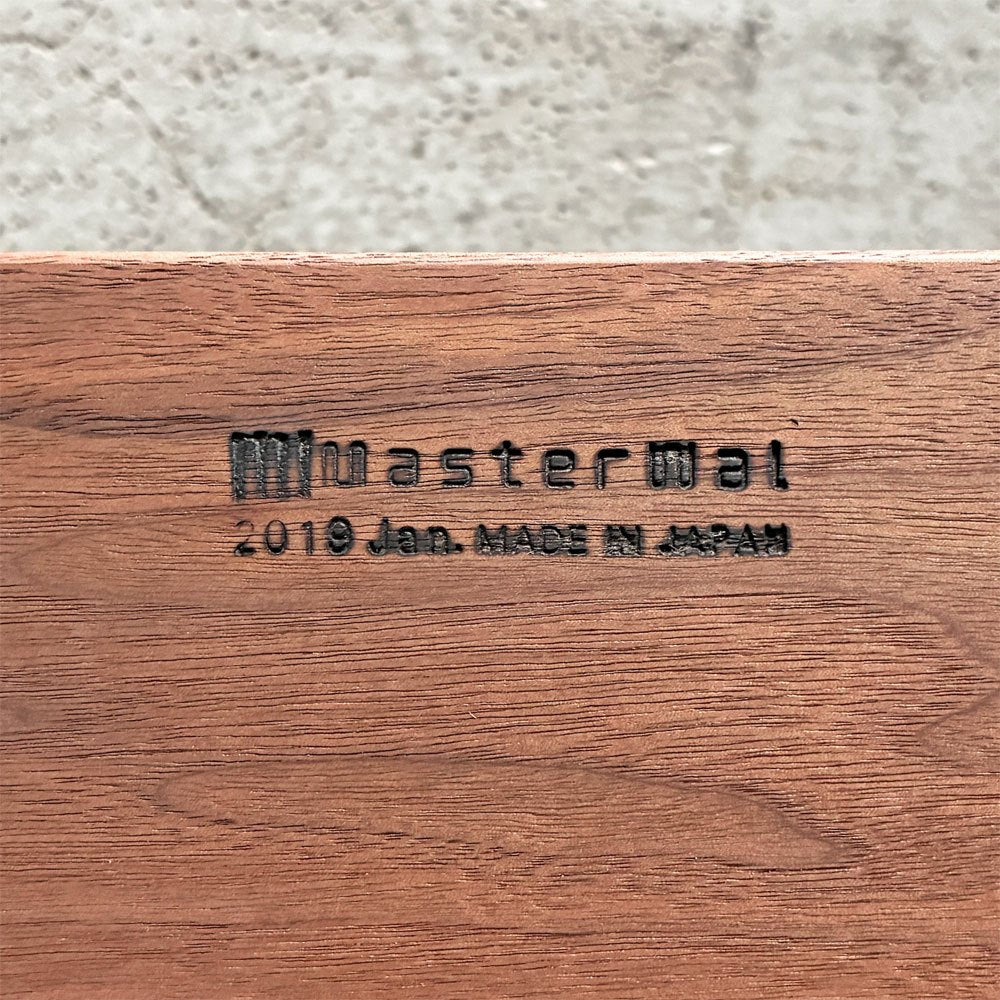 マスターウォール MASTERWAL リッツ RITZ 3シーターソファ 3人掛け ウォールナット無垢材 W180cm 本革 ブラックレザー 定価￥517,000- 展示美品 〓