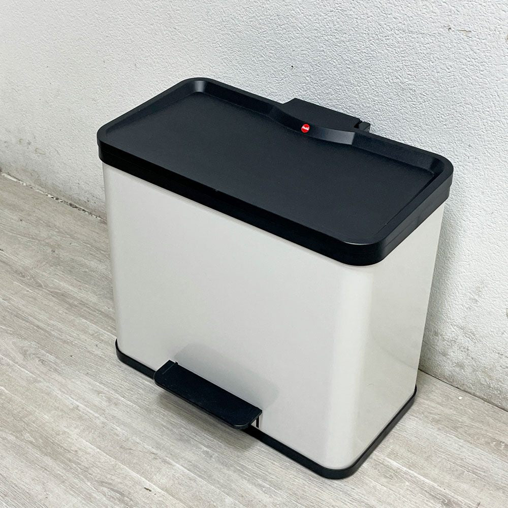 ハイロ Hailo エコデュオプラス ダストボックス トリオ Lサイズ ホワイト フットペダル式 ゴミ箱 バケツ×3個 旧モデル ドイツ ●
