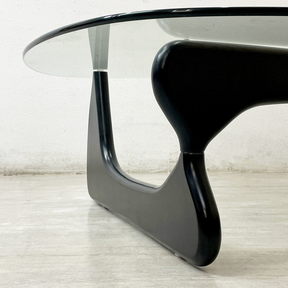 イサムノグチ Isamu Noguchi コーヒーテーブル Coffee Table ガラス天板厚13mm リプロダクト品 デザイナーズ家具 名作 ●