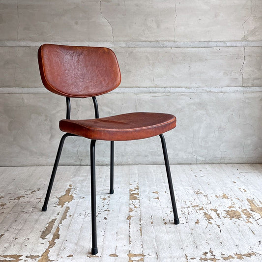 トラックファニチャー TRUCK FURNITURE スット ダイニングチェア SUTTO DINING CHAIR レザー×スチールフレーム インダストリアル ♪