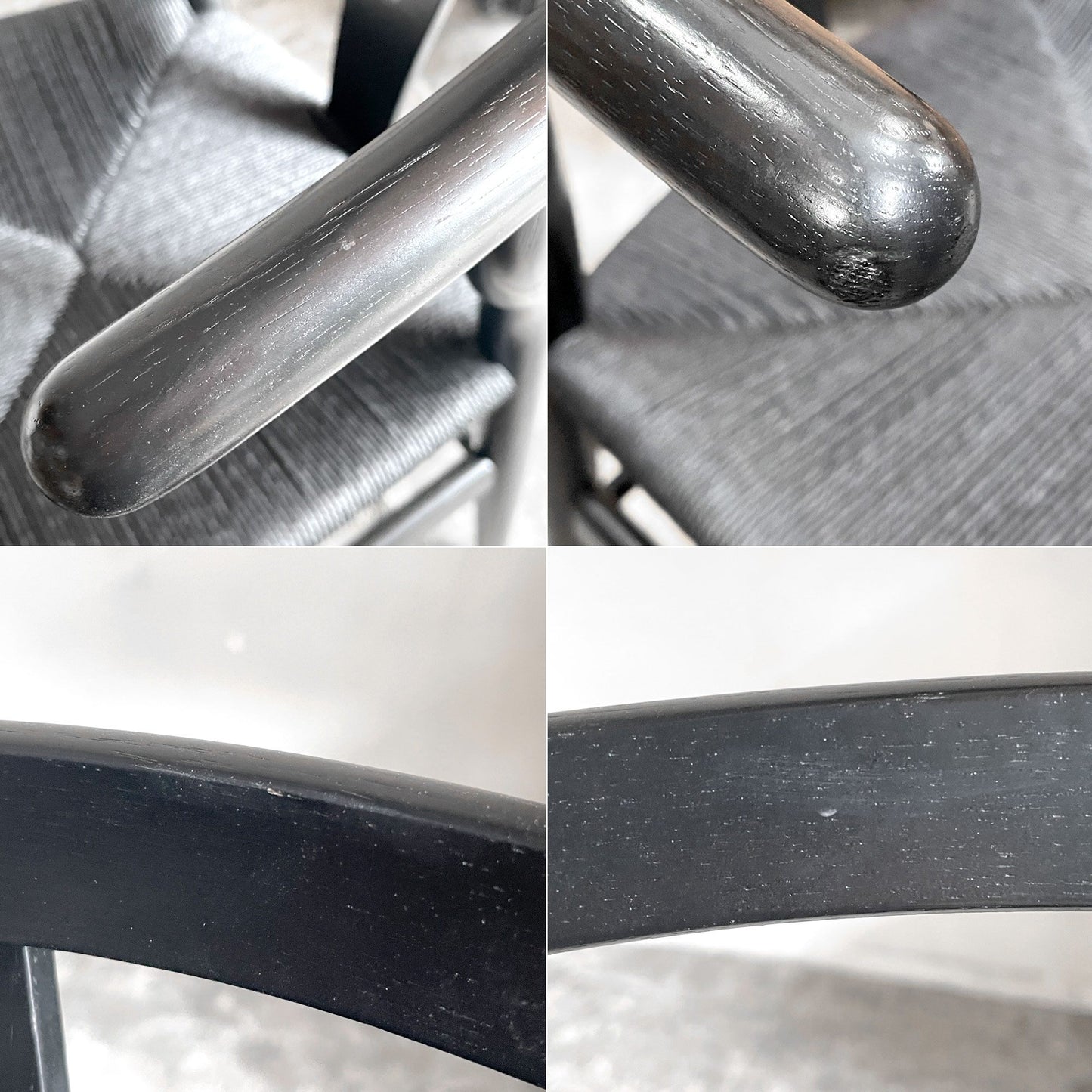 カールハンセン＆サン Carl Hansen & Son CH24 Yチェア オーク材 ブラックラッカー×ブラックペーパーコード ハンス・J・ウェグナー デンマーク 北欧家具 ■