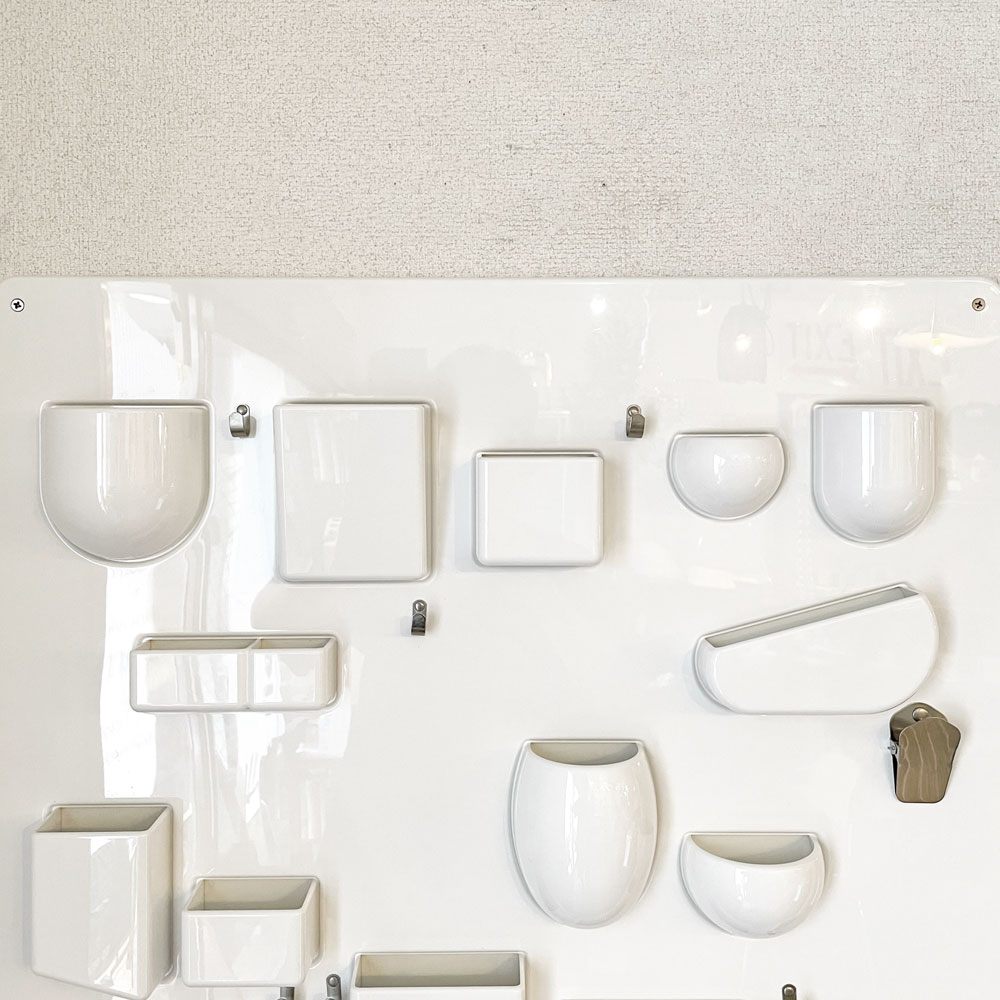 ヴィトラ Vitra ウーテンシロ1 Uten.Silo I ホワイト ウォールポケット 壁掛け収納 インゴ・マウラー & ドロシー・ベッカー 現行定価￥55,000- ◎